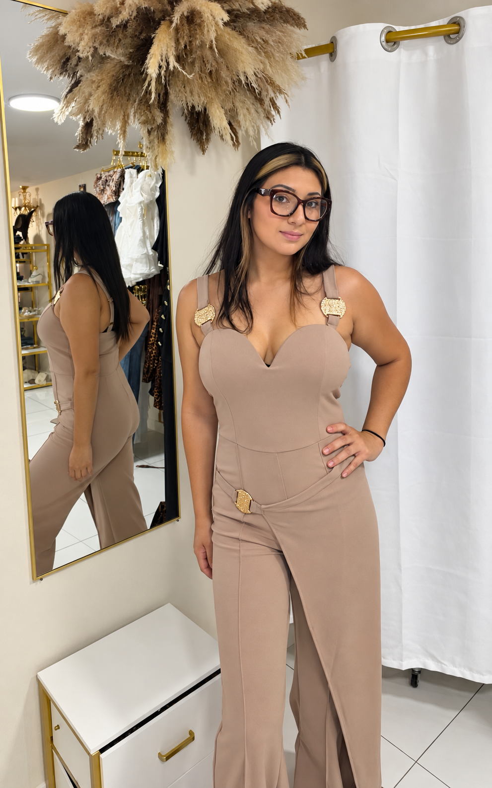 Gold Sweetheart Jumpsuit