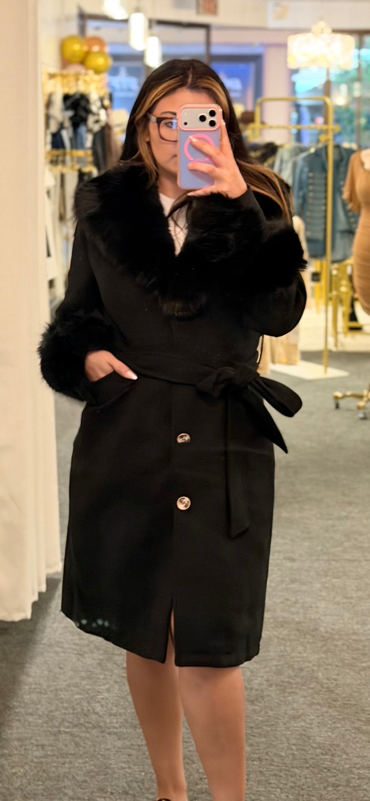 Black Glam Coat