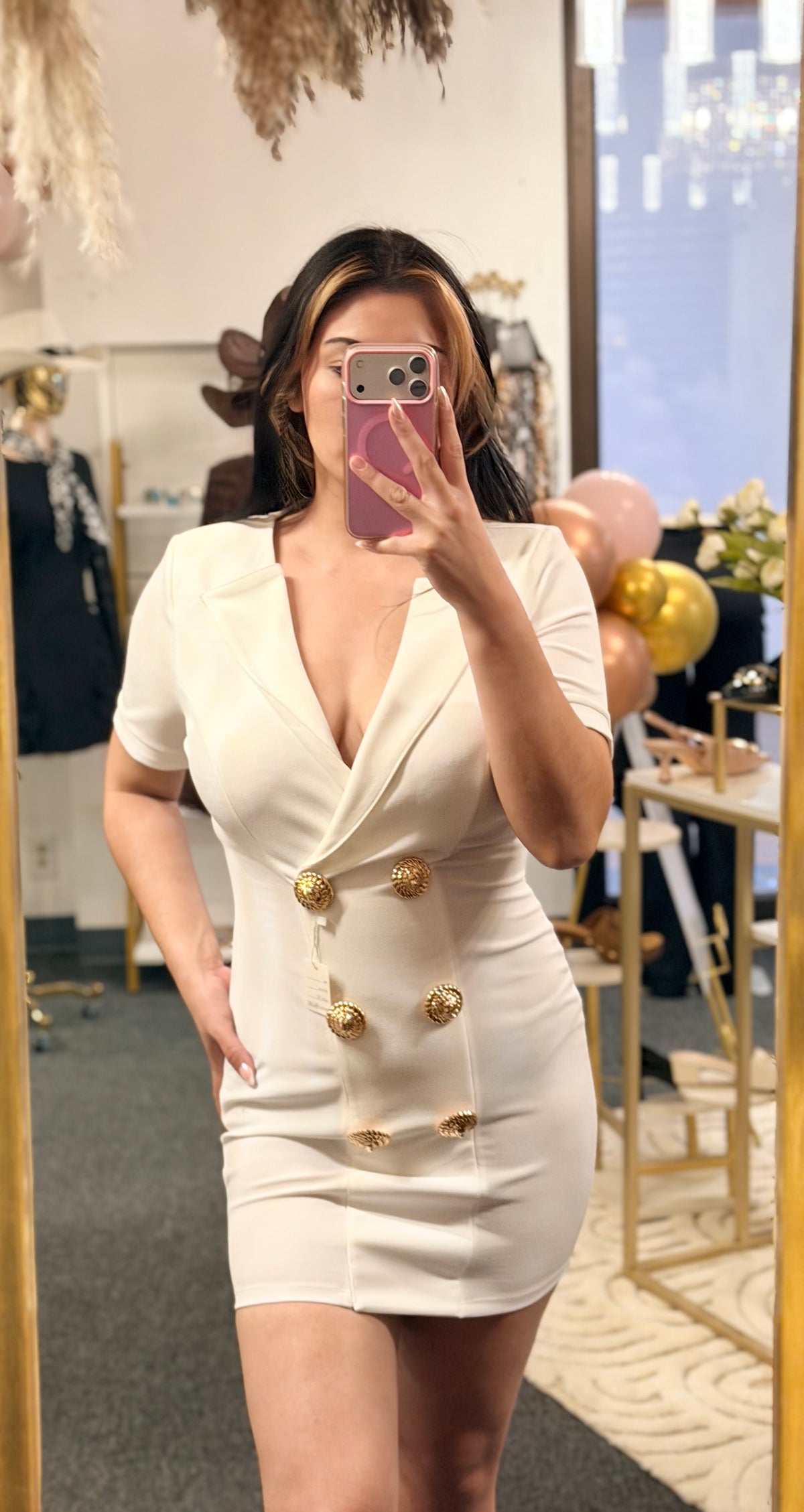 Ivory Icon Mini Dress