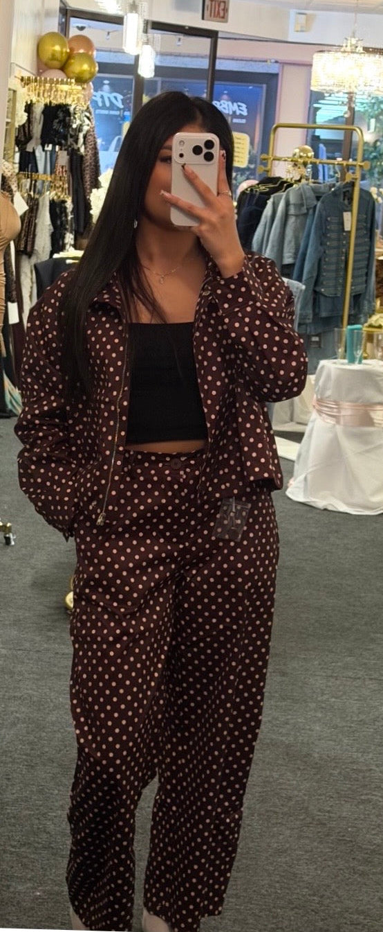 Mocha Dot Set