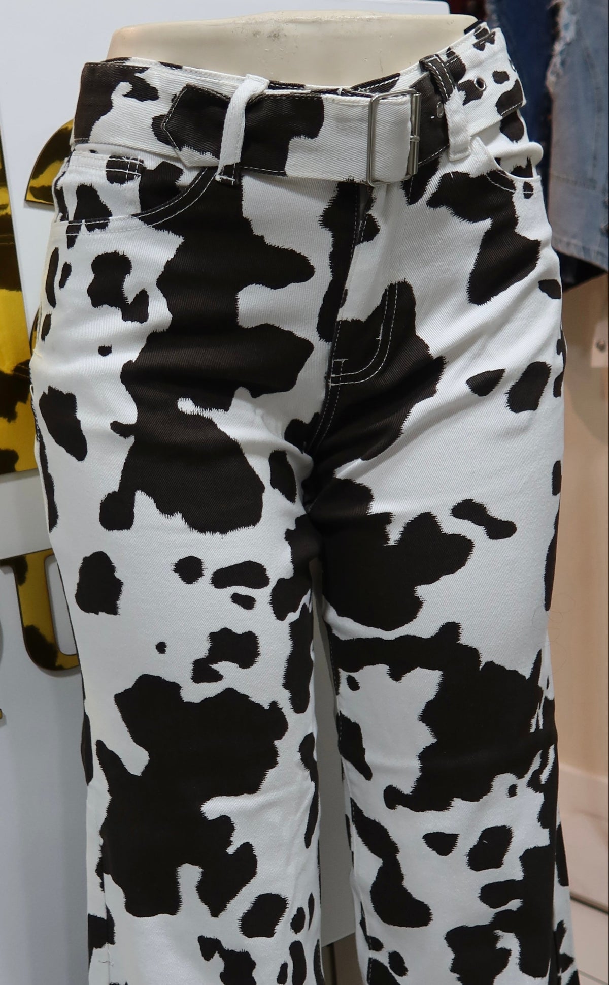 Cow Print Pants