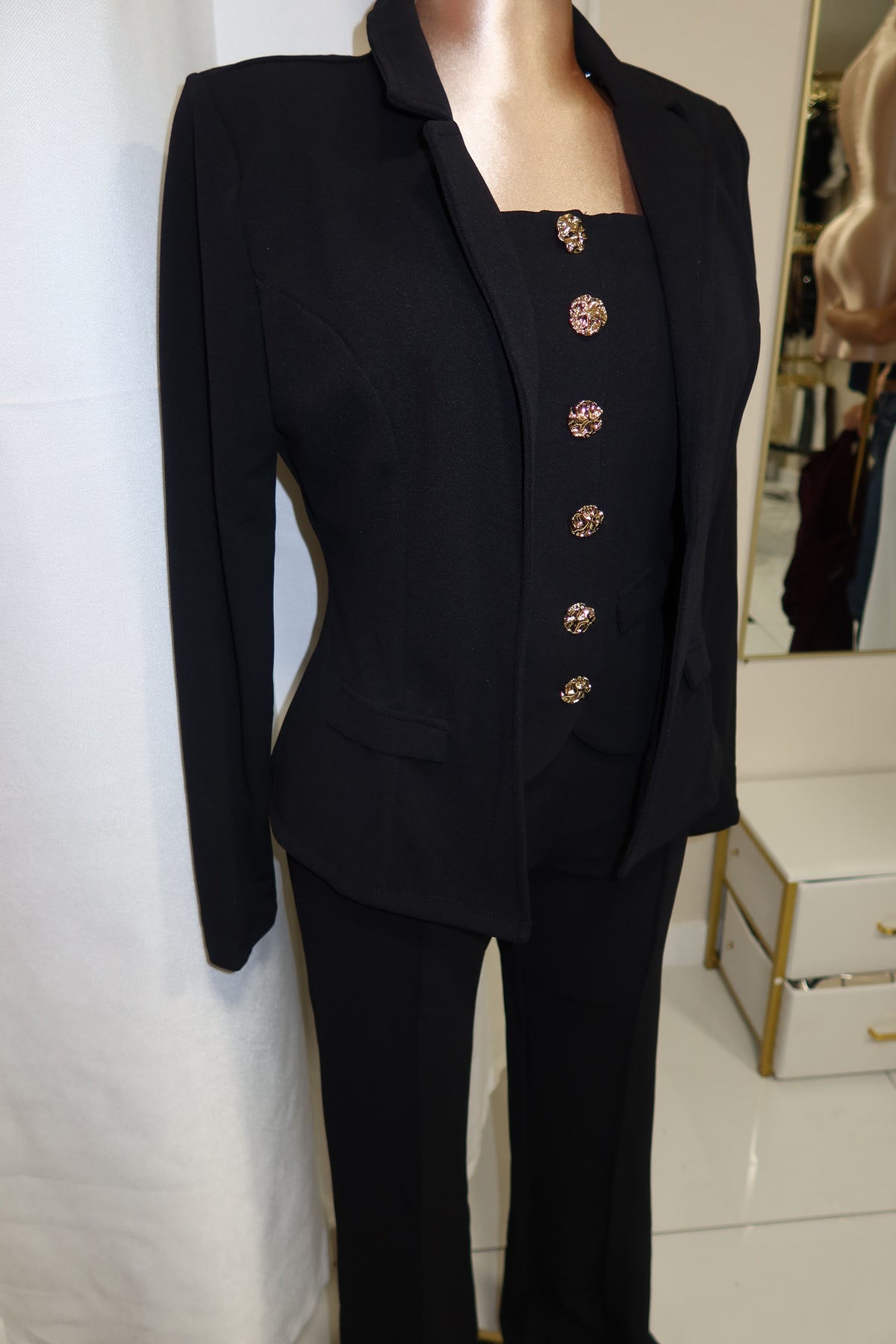 Black Blazer Set