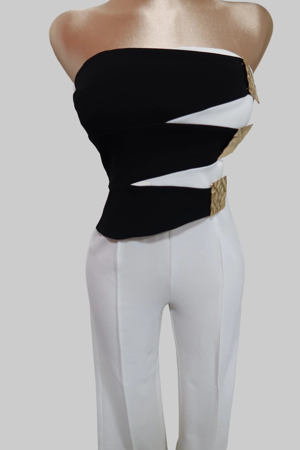 Gold Zig-Zag Jumpsuit