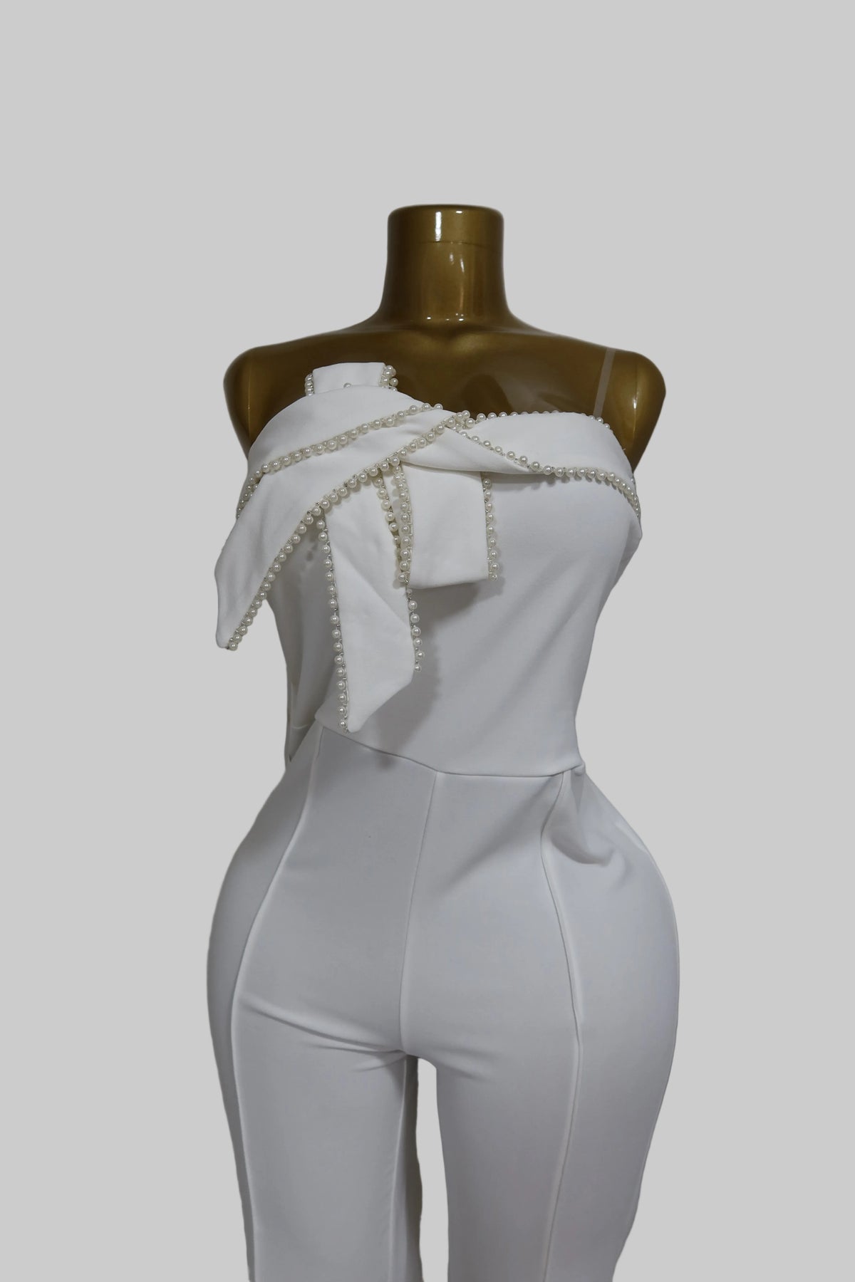 White Bow Jumpsuit