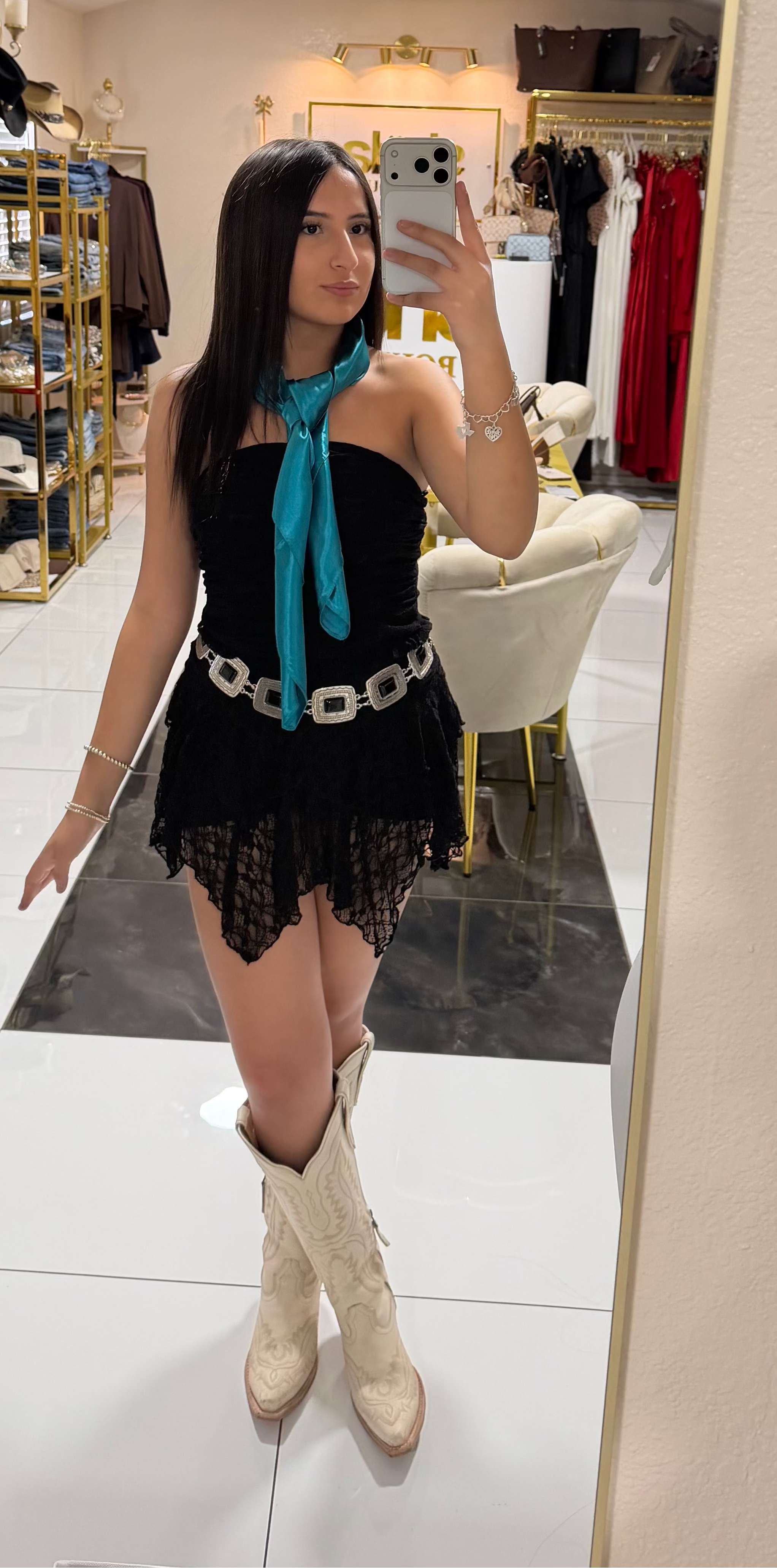 Black Lace Tube Top
