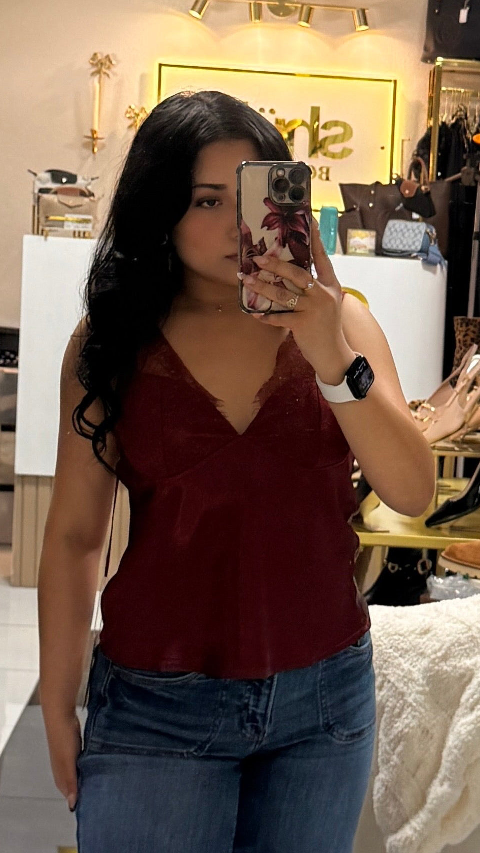 Ruby Silk Cami